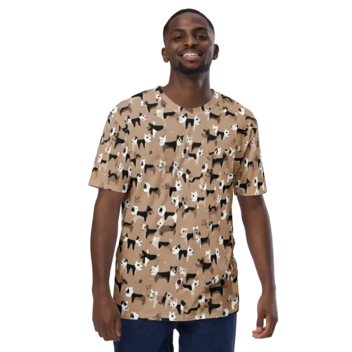 Café Catwalk on a Men's Crew Neck T-Shirt