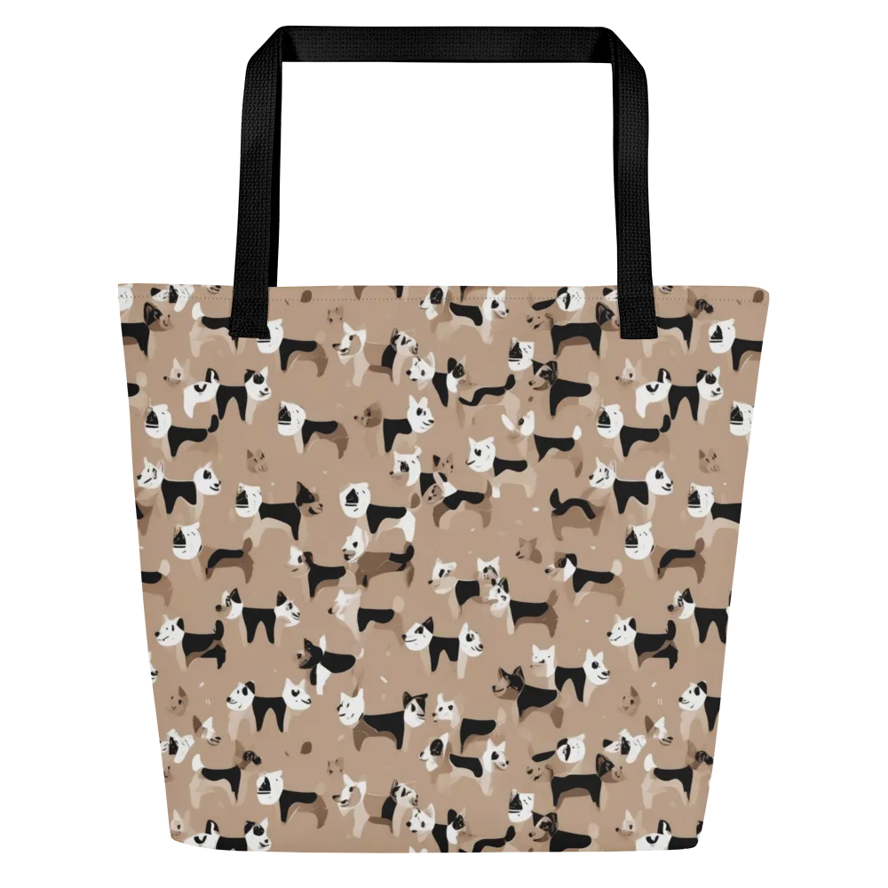 Café Catwalk on Large Tote Bag W/ Pocket — Front