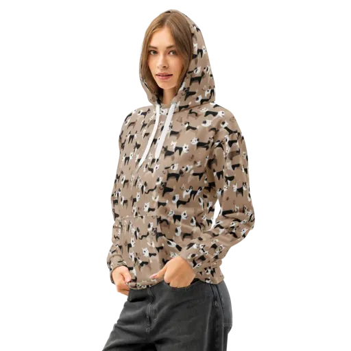 Café Catwalk on a Cotton Hoodie