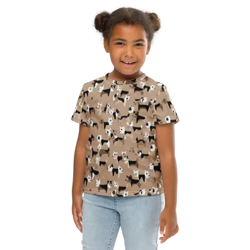 Café Catwalk on a Kids Crew Neck T-Shirt