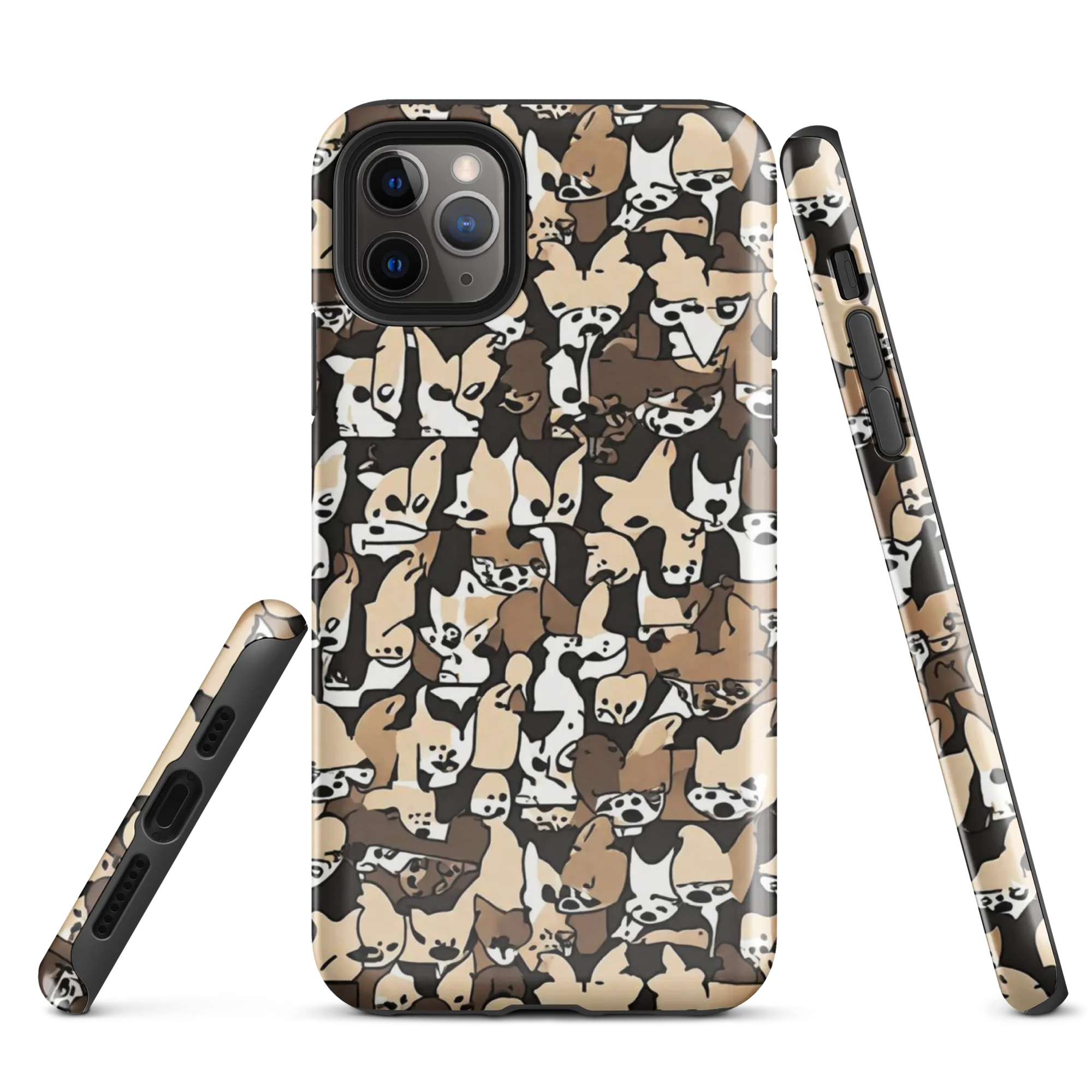 Puppy Pastiche on Tough Case for iPhone® — Front