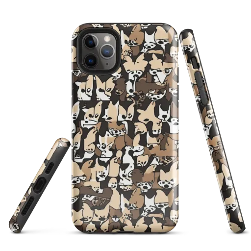Puppy Pastiche on a Tough Case for iPhone®