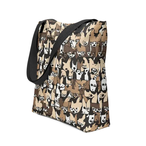 Puppy Pastiche on a Tote Bag