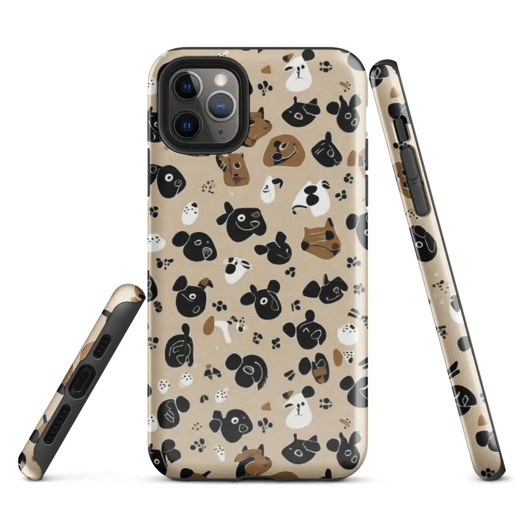 Pawprint Parade on Tough Case for iPhone® — Front