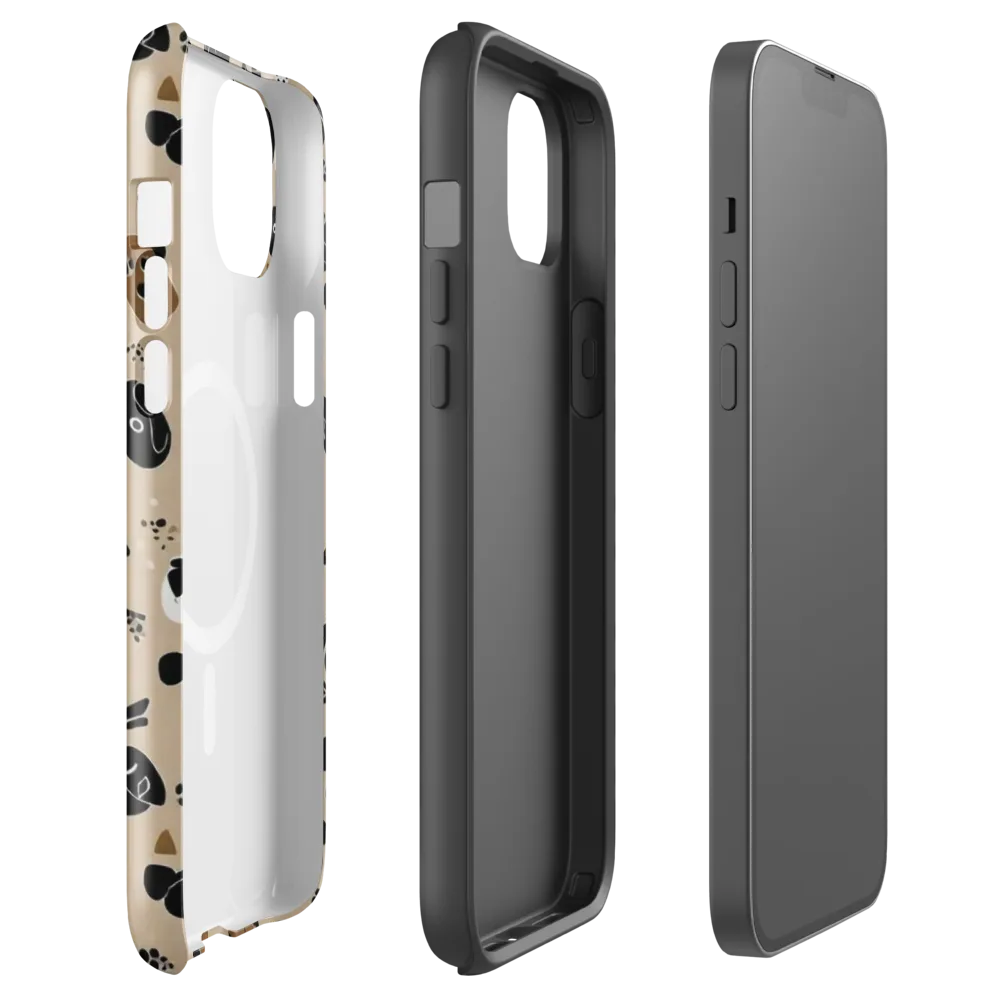 Pawprint Parade on MagSafe Tough Case for iPhone® — Front