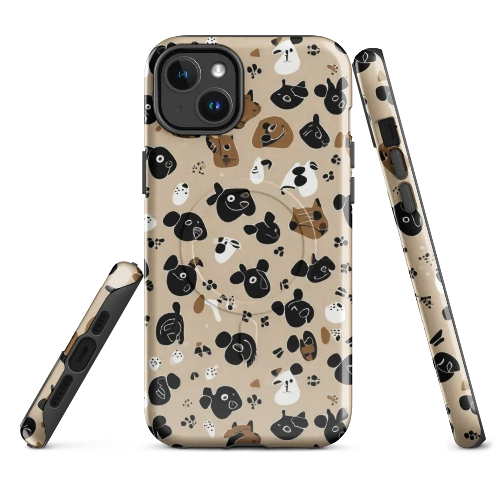 Pawprint Parade on MagSafe Tough Case for iPhone® — Front