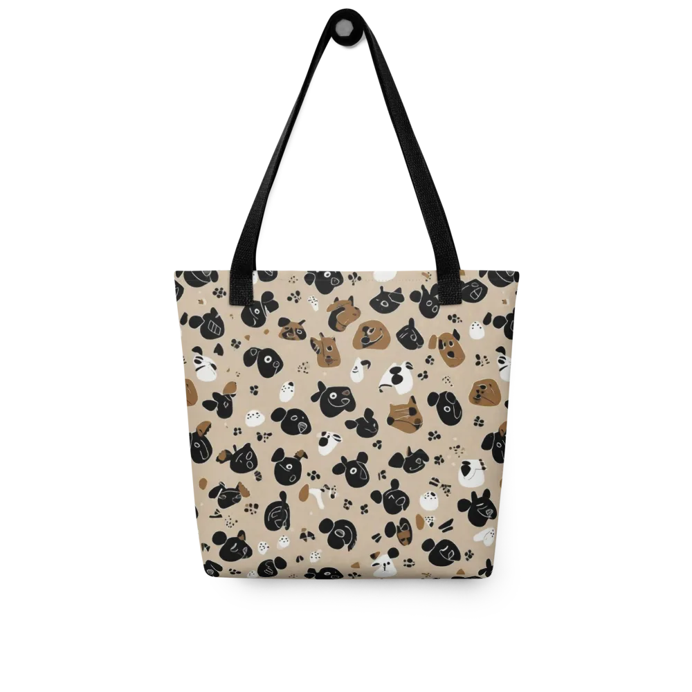 Pawprint Parade on Tote Bag — Front