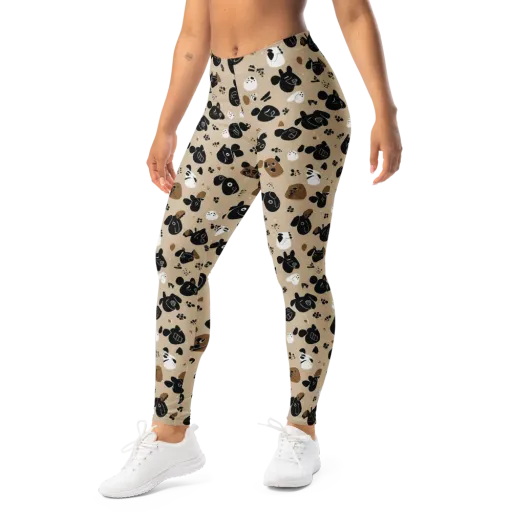 Pawprint Parade on a Leggings
