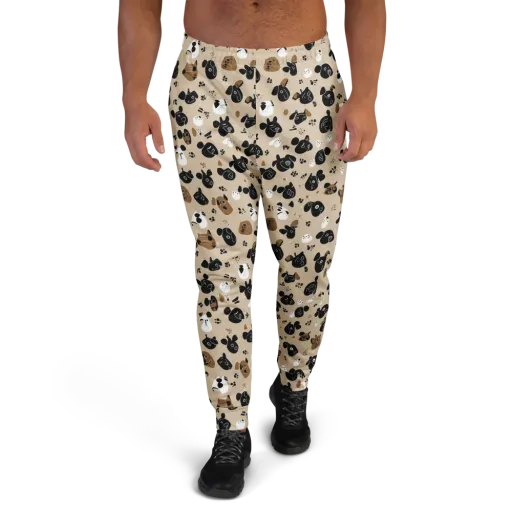 Pawprint Parade on a Men's Joggers
