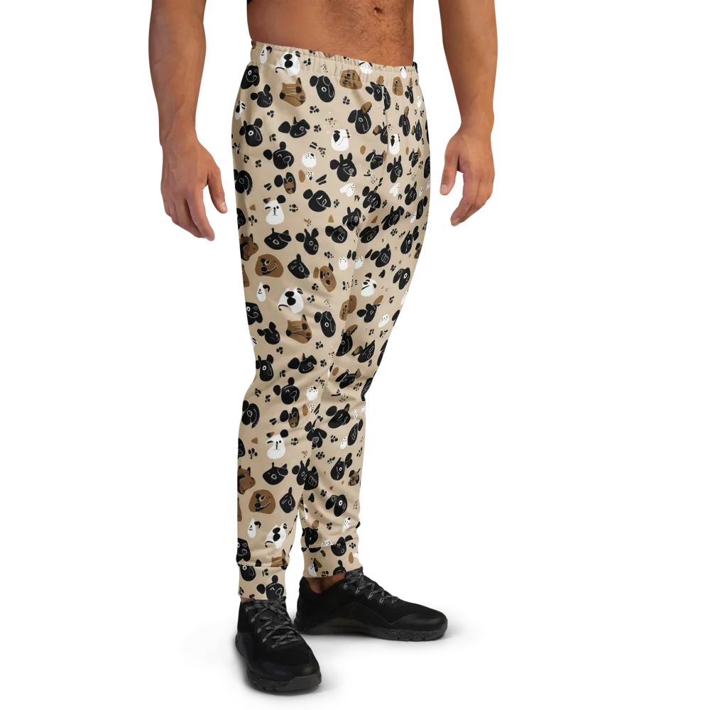 Pawprint Parade on Men's Joggers — Right