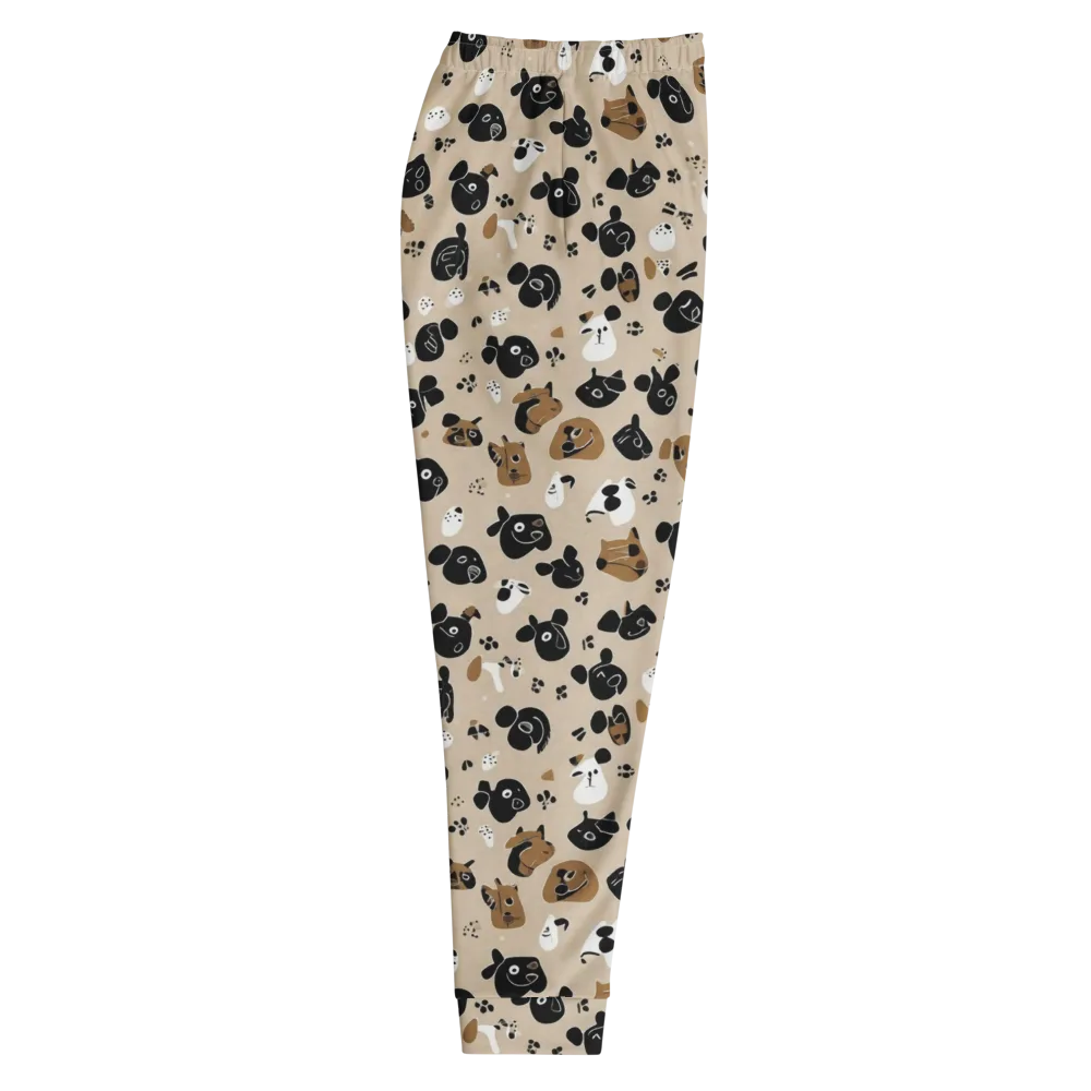 Pawprint Parade on Men's Joggers — Right