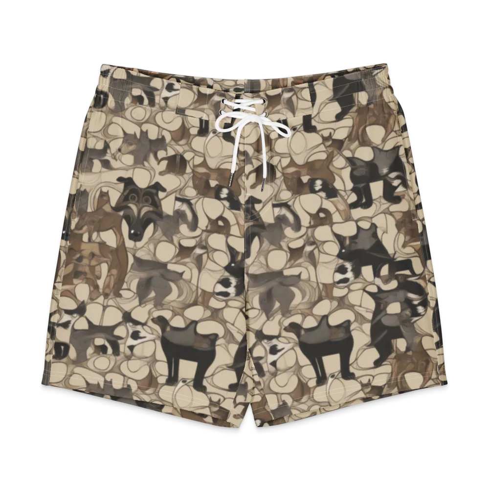 Menagerie Nocturne on Men's Board Shorts — Front