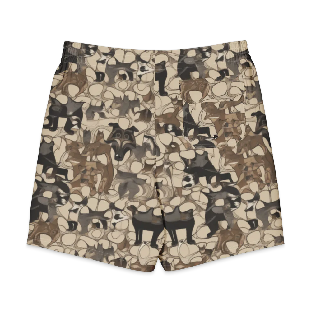 Menagerie Nocturne on Men's Board Shorts — Back