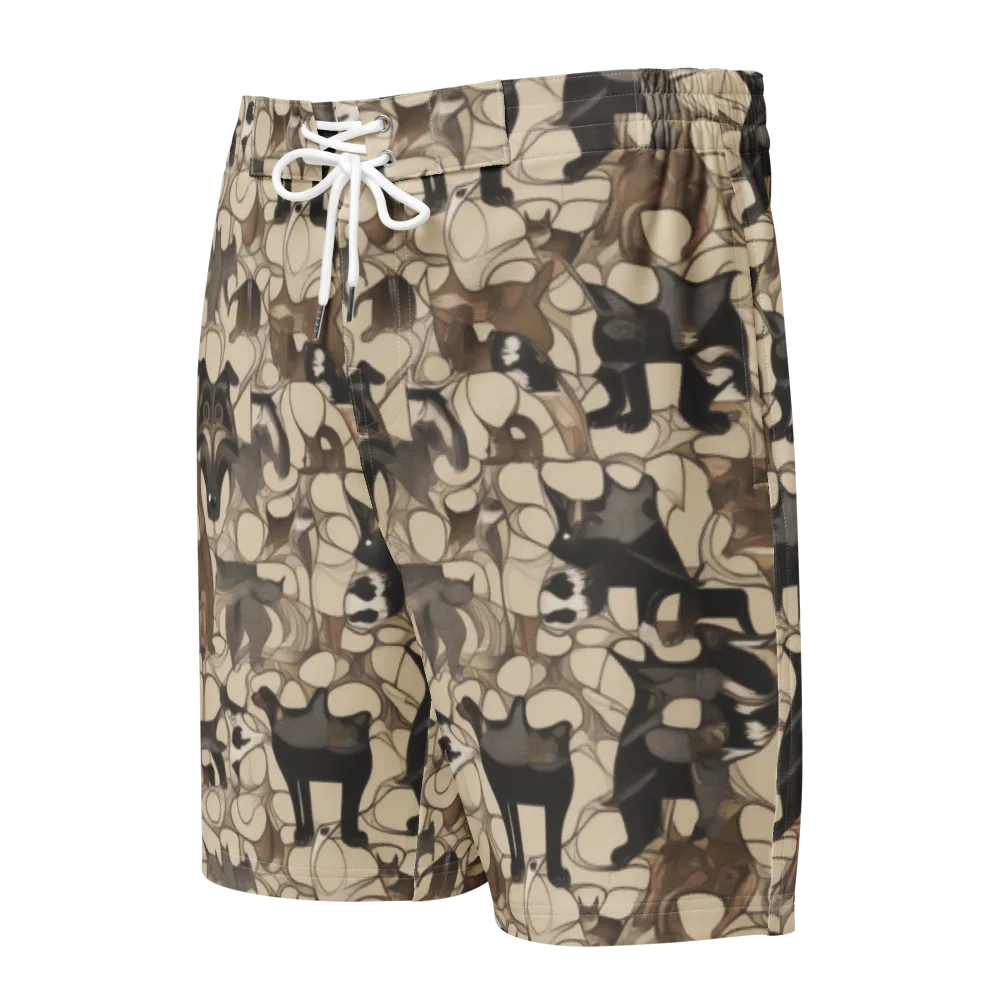 Menagerie Nocturne on Men's Board Shorts — Front