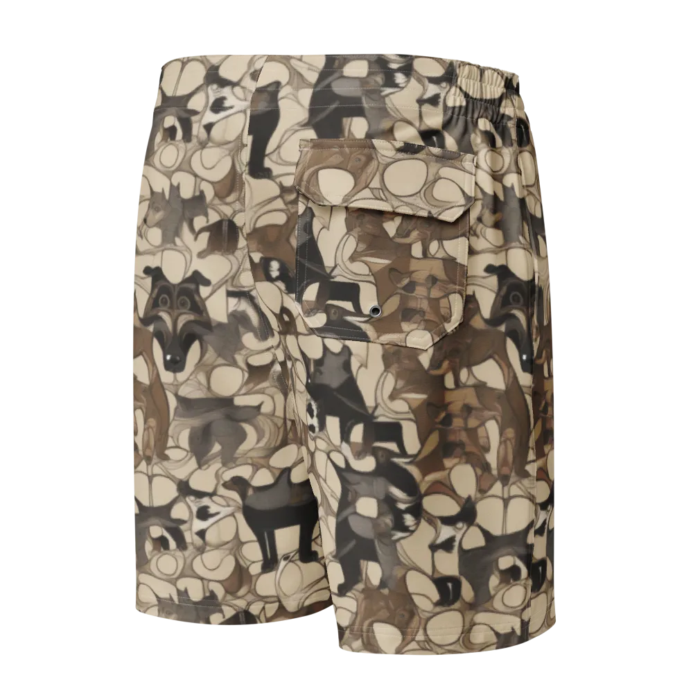 Menagerie Nocturne on Men's Board Shorts — Back