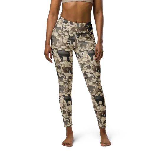 Menagerie Nocturne on a Yoga Leggings