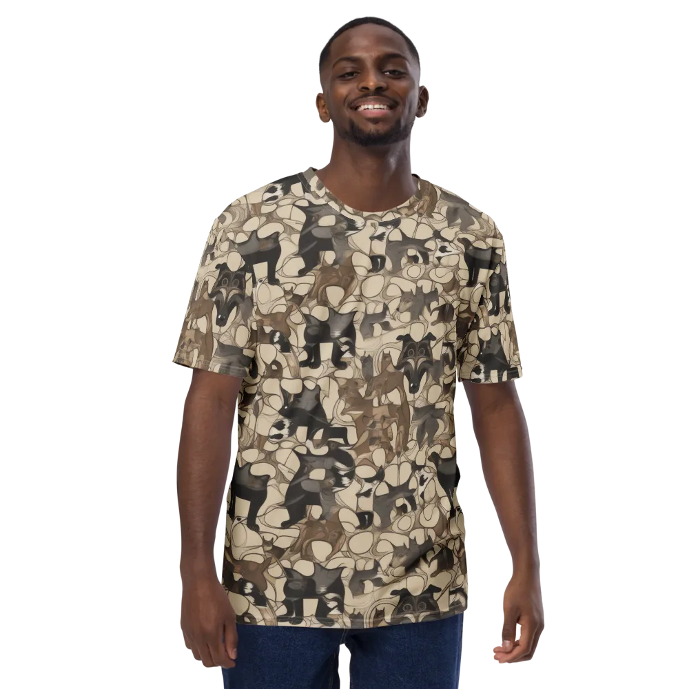 Menagerie Nocturne on Men's Crew Neck T-Shirt — Front