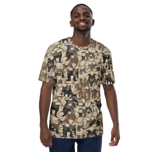 Menagerie Nocturne on a Men's Crew Neck T-Shirt