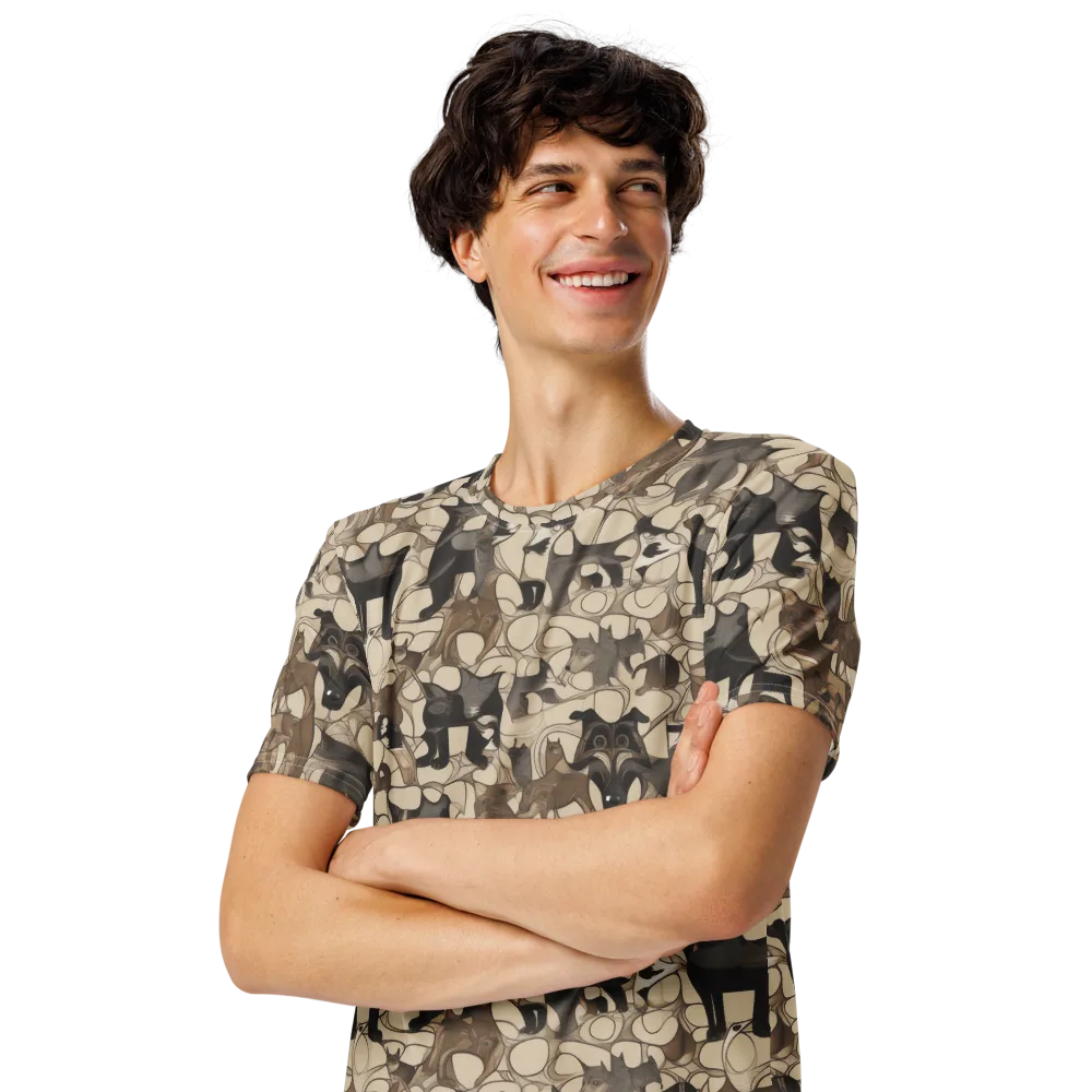 Menagerie Nocturne on Men's Crew Neck T-Shirt — Left Front