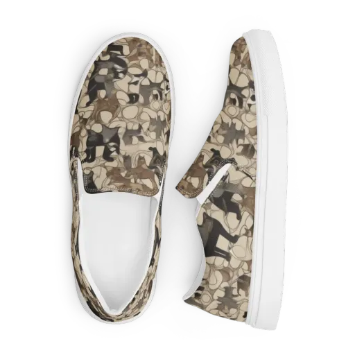 Menagerie Nocturne on a Men's Slip-On Canvas Shoes