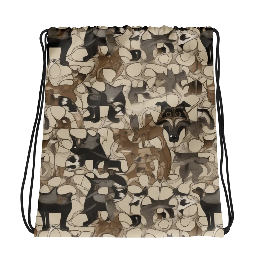Menagerie Nocturne on Drawstring Bag — Photo