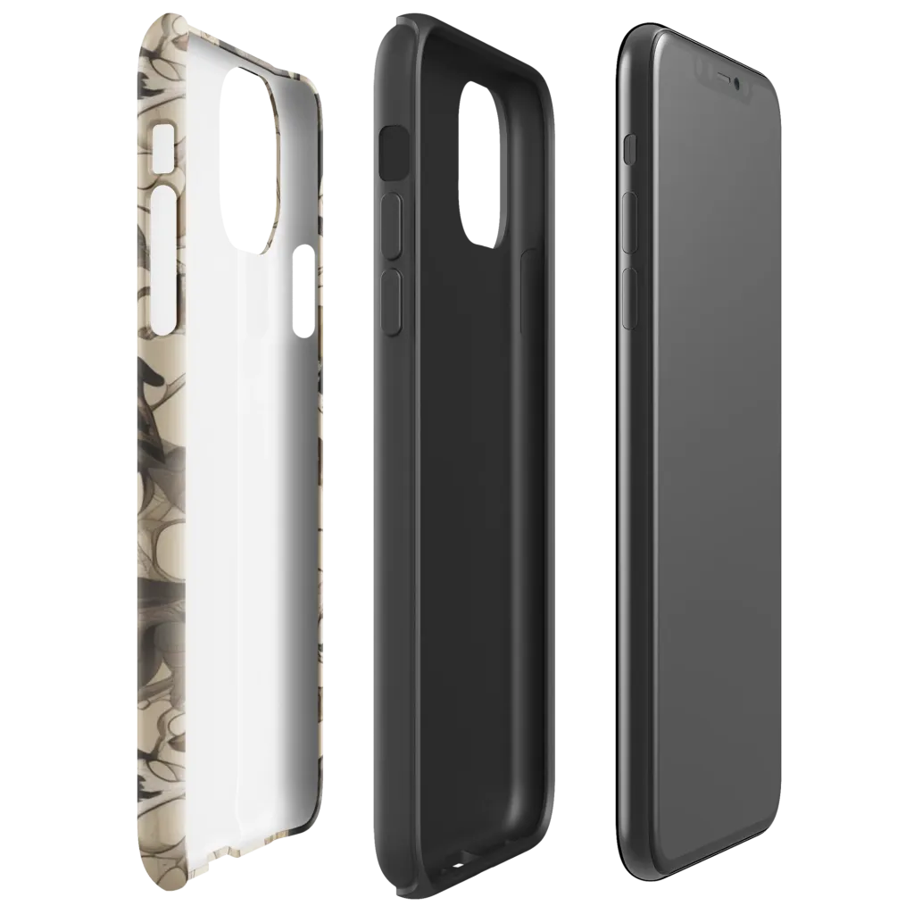 Menagerie Nocturne on Tough Case for iPhone® — Right