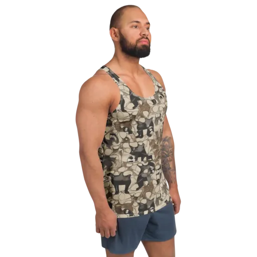 Menagerie Nocturne on a Men's Tank Top