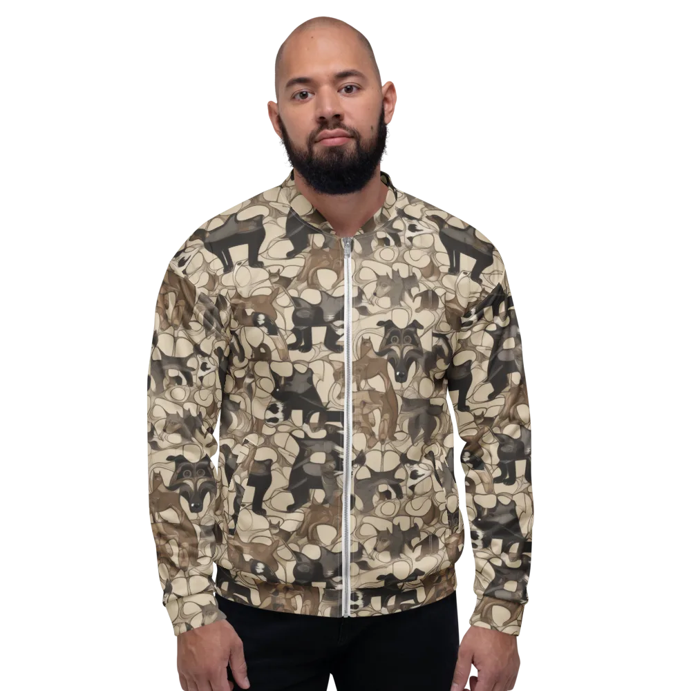 Menagerie Nocturne on Bomber Jacket — Front