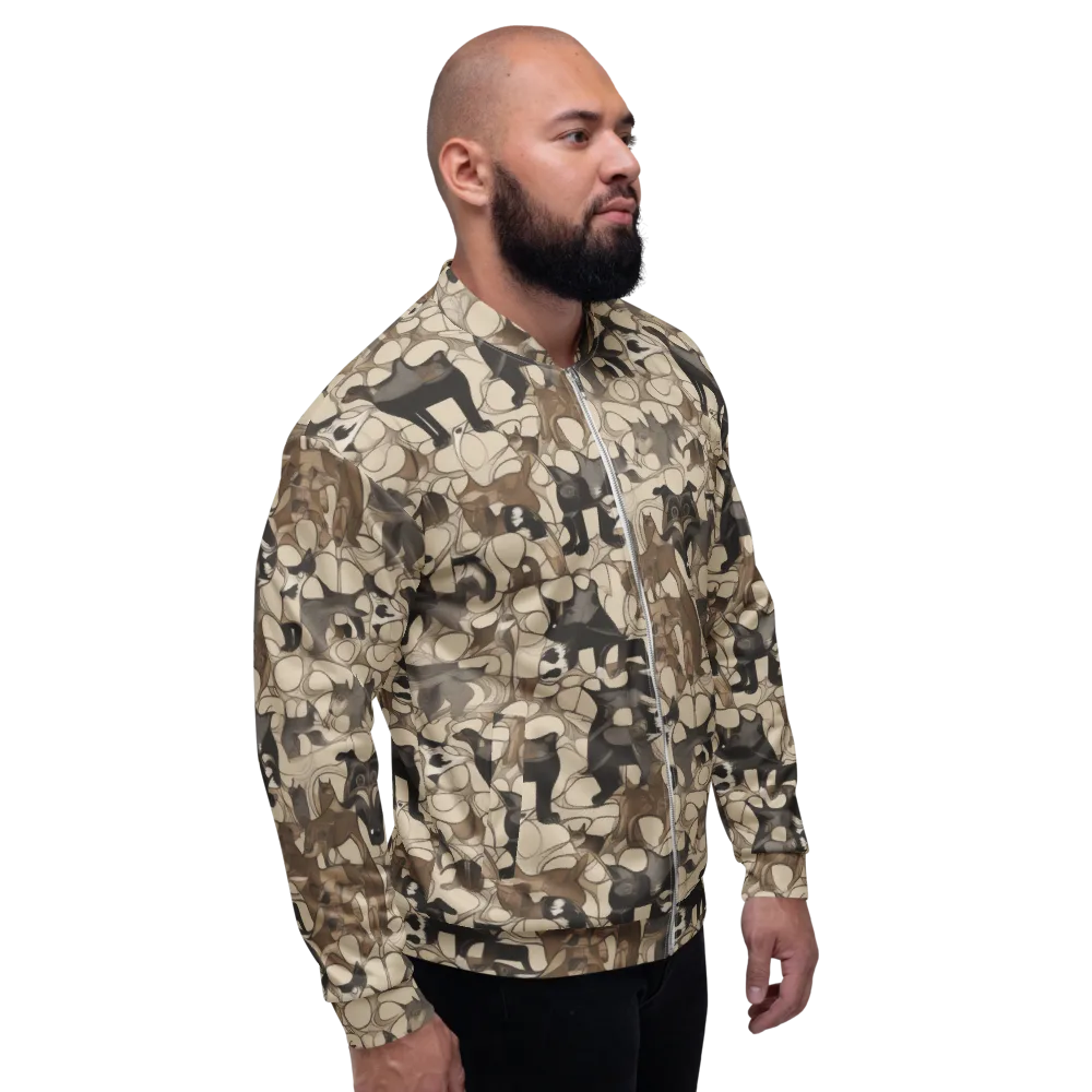 Menagerie Nocturne on Bomber Jacket — Right