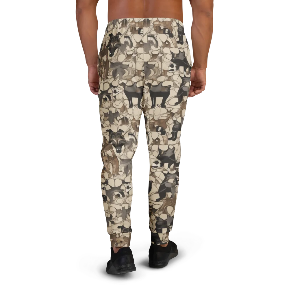 Menagerie Nocturne on Men's Joggers — Back