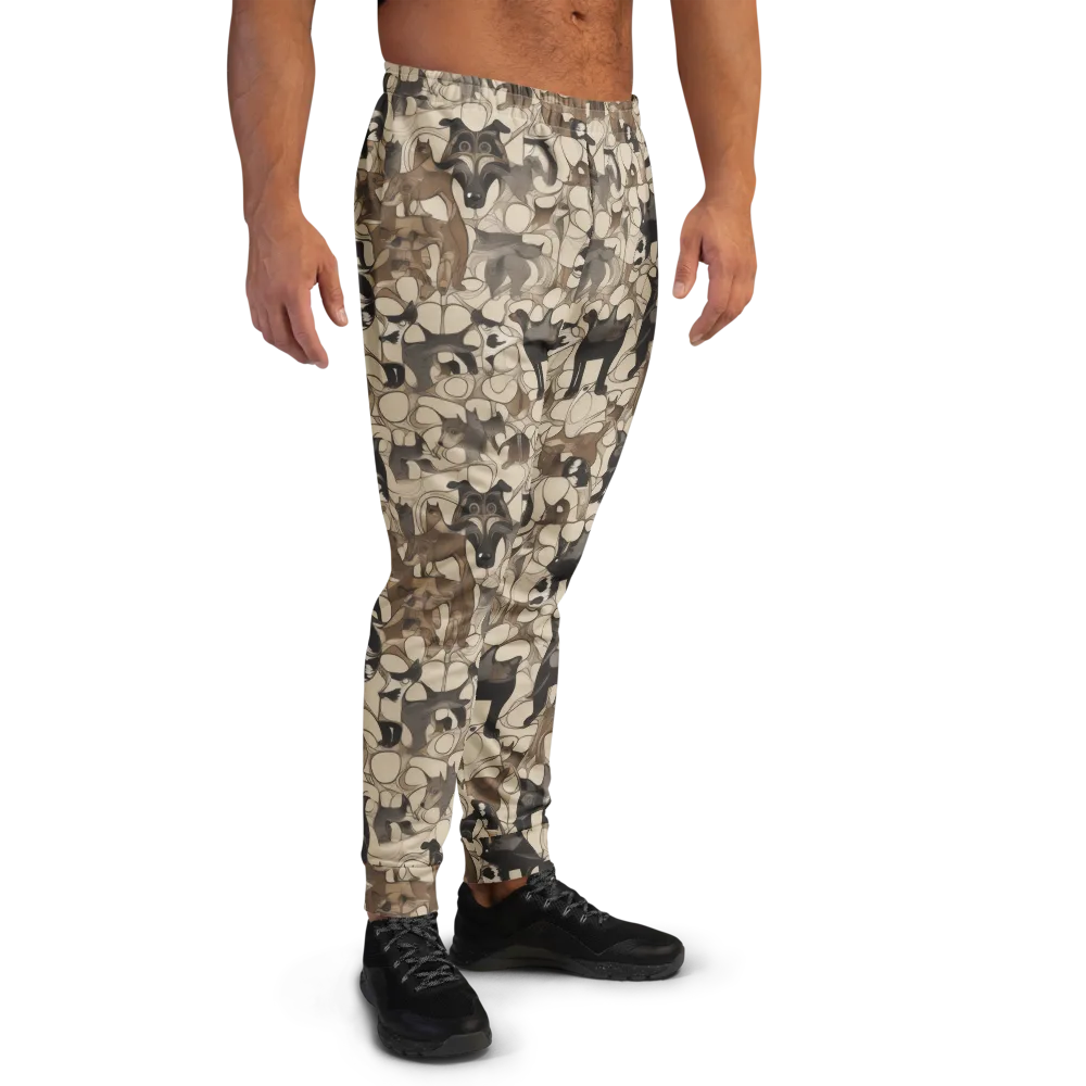 Menagerie Nocturne on Men's Joggers — Right