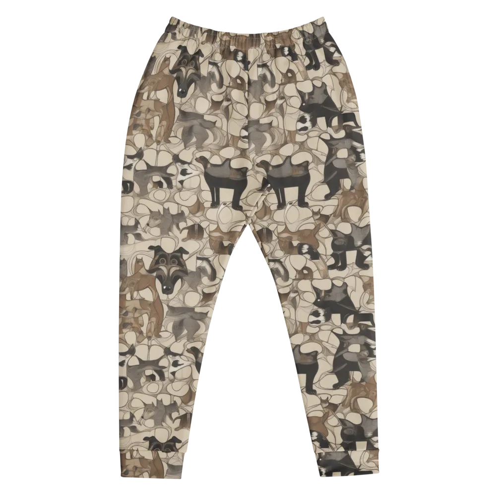 Menagerie Nocturne on Men's Joggers — Front
