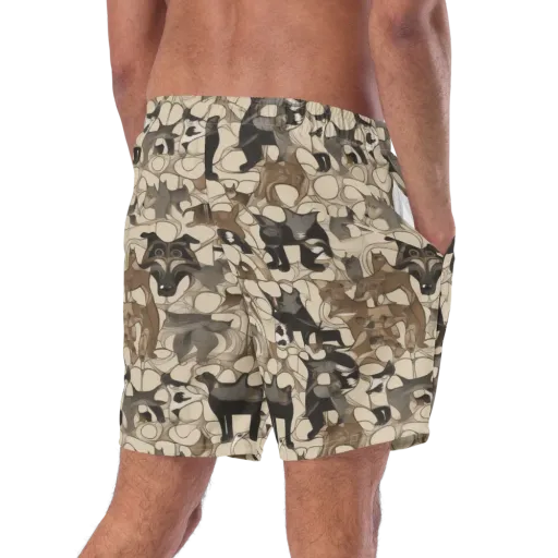 Menagerie Nocturne on a Swim Trunks