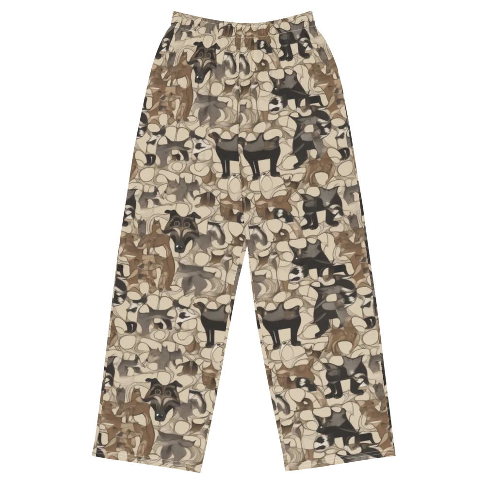 Menagerie Nocturne on Wide-Leg Pants — Front