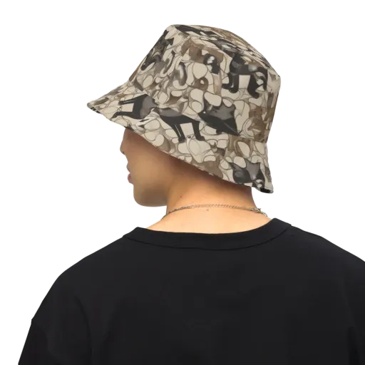 Menagerie Nocturne on a Reversible Bucket Hat