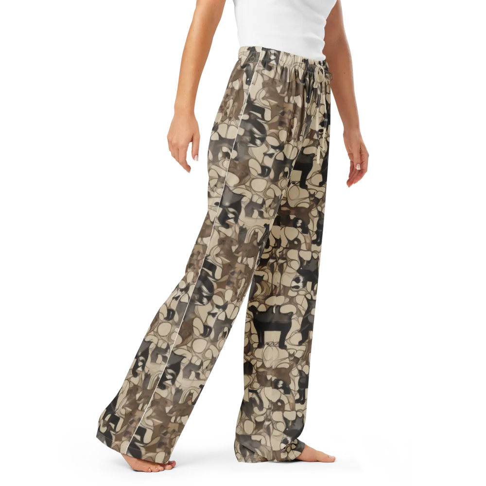 Menagerie Nocturne on Women's Pajama Pants — Right Front