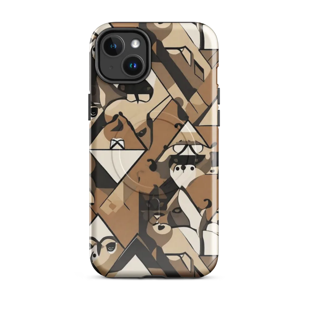 Sepia Menagerie on MagSafe Tough Case for iPhone® — Front