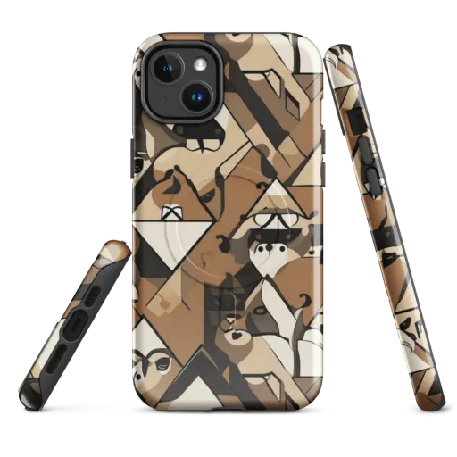Sepia Menagerie on a MagSafe Tough Case for iPhone®