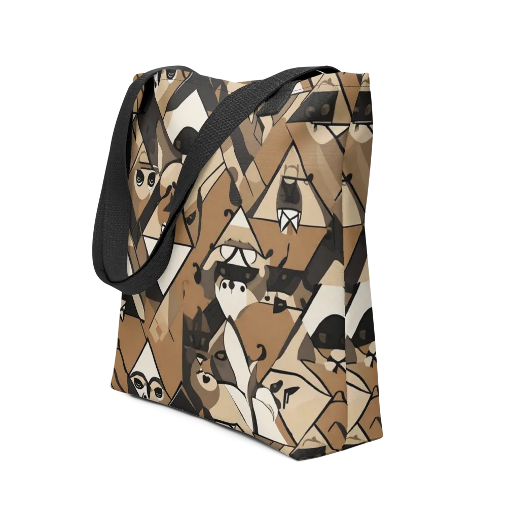 Sepia Menagerie on Tote Bag — Front