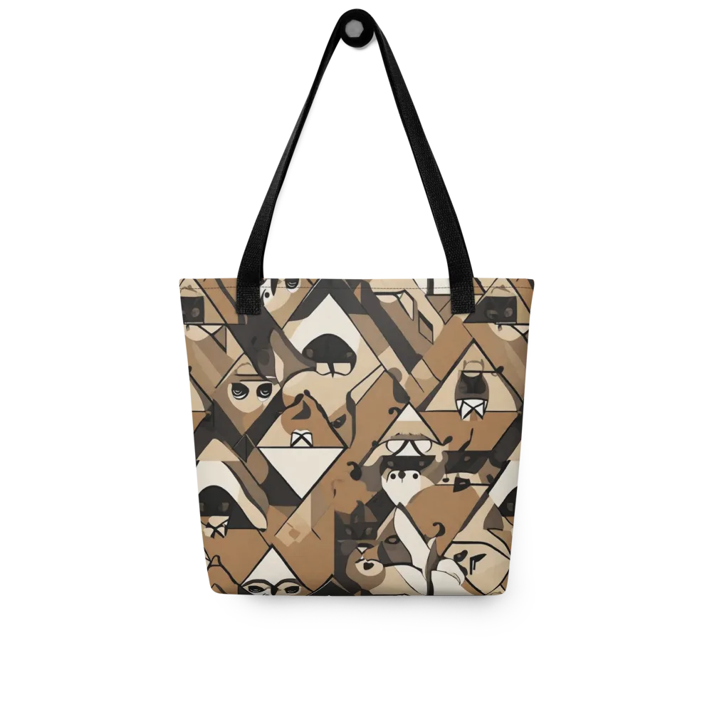 Sepia Menagerie on Tote Bag — Front