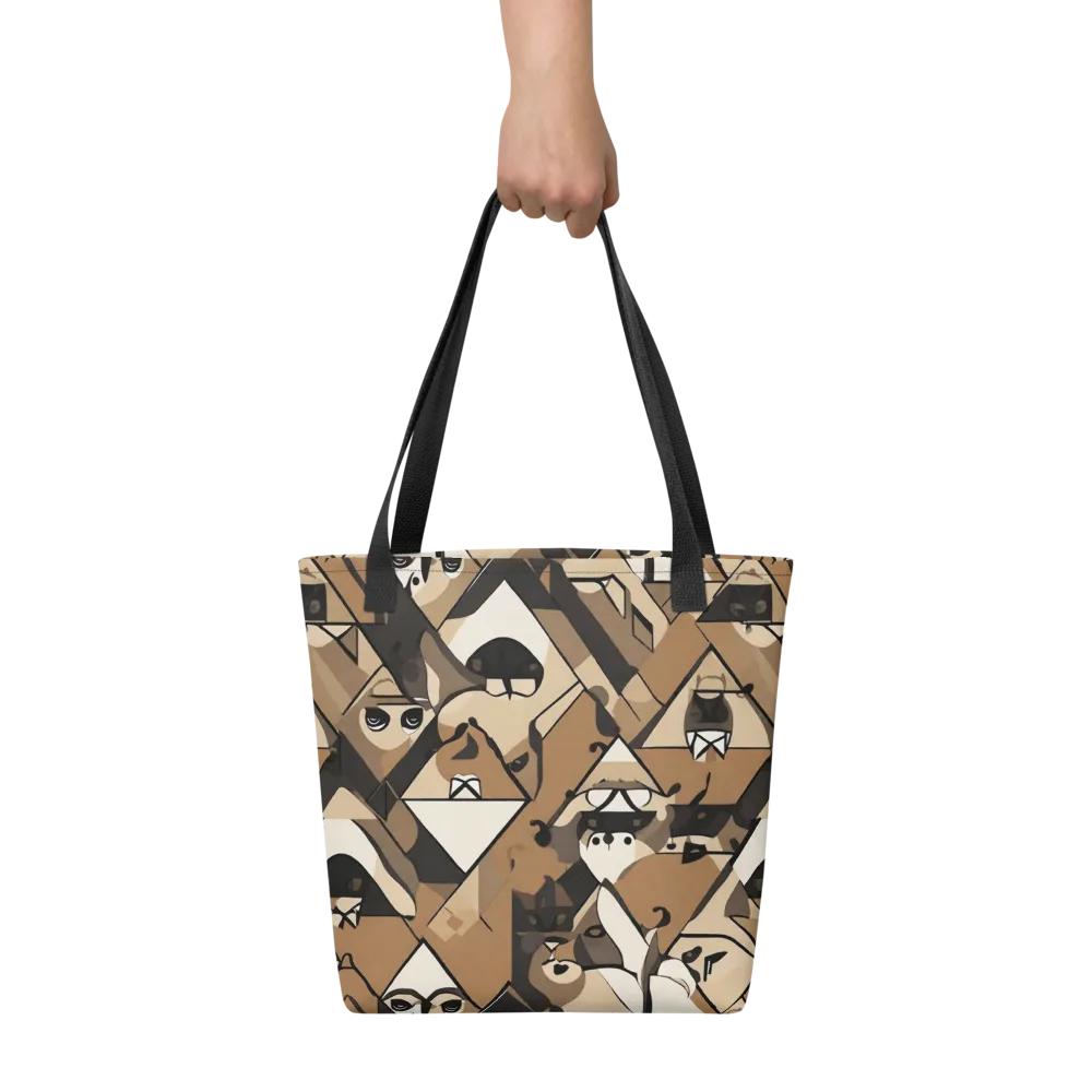 Sepia Menagerie on Tote Bag — Front