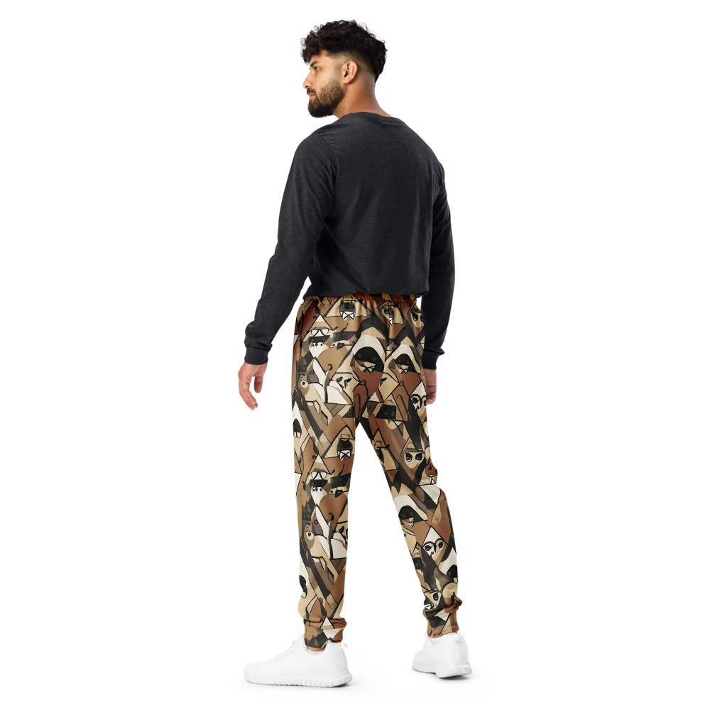 Sepia Menagerie on Men's Joggers — Back