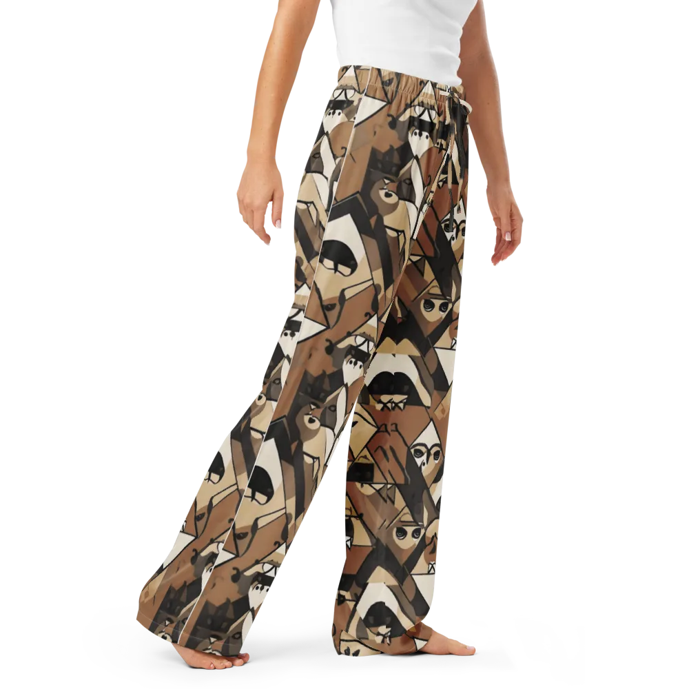 Sepia Menagerie on Women's Pajama Pants — Right Front