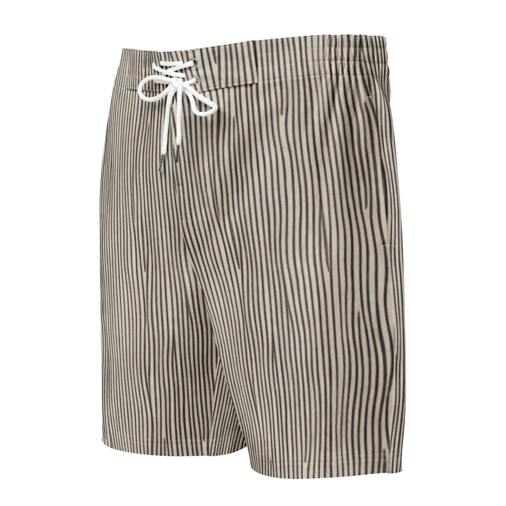 Charcoal Grain on Men's Board Shorts — Front