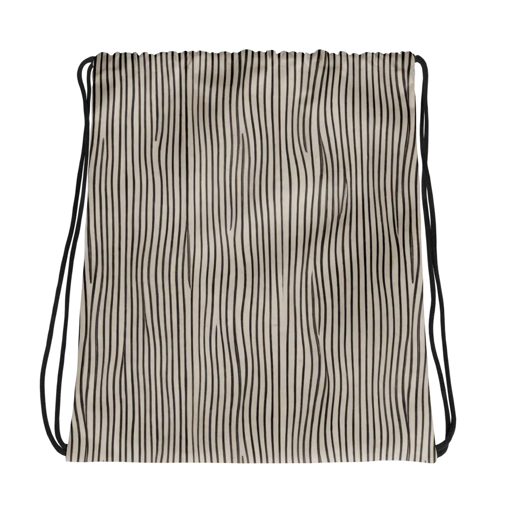 Charcoal Grain on Drawstring Bag — Photo