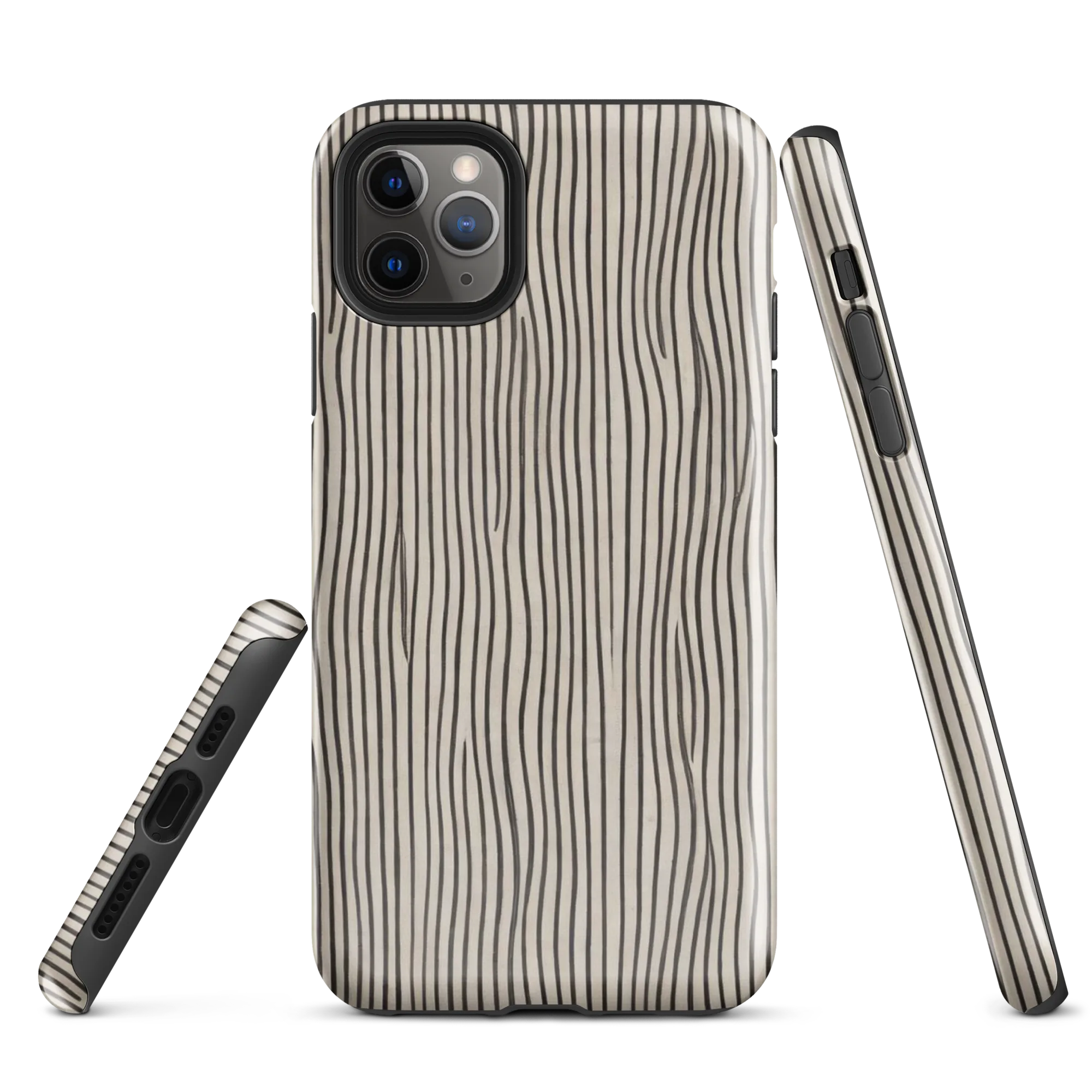 Charcoal Grain on Tough Case for iPhone® — Front