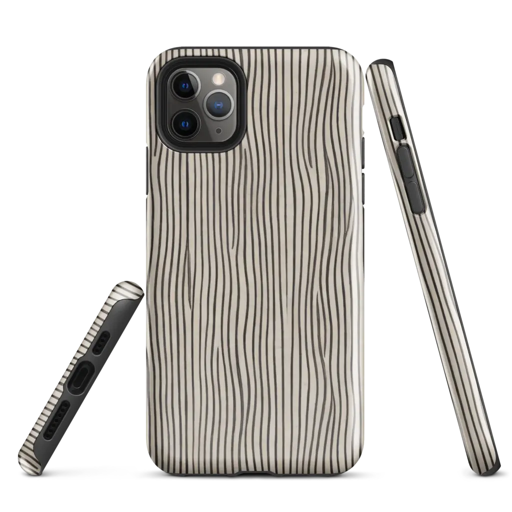 Charcoal Grain on Tough Case for iPhone® — Front