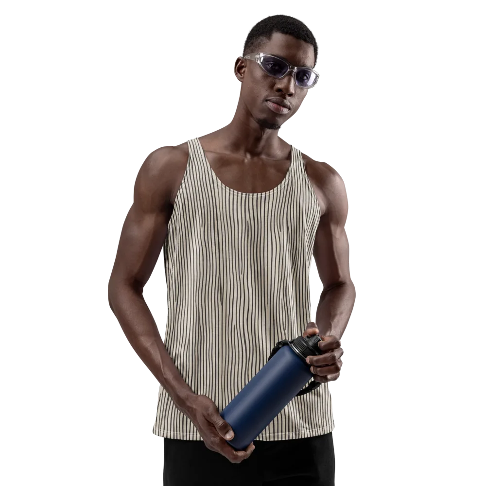 Charcoal Grain on Men's Tank Top — Front