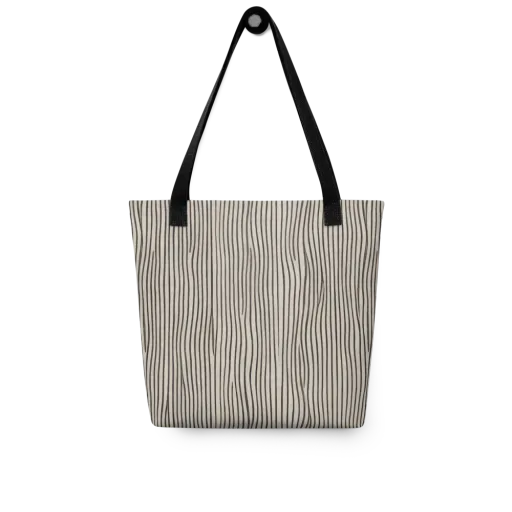 Charcoal Grain on a Tote Bag