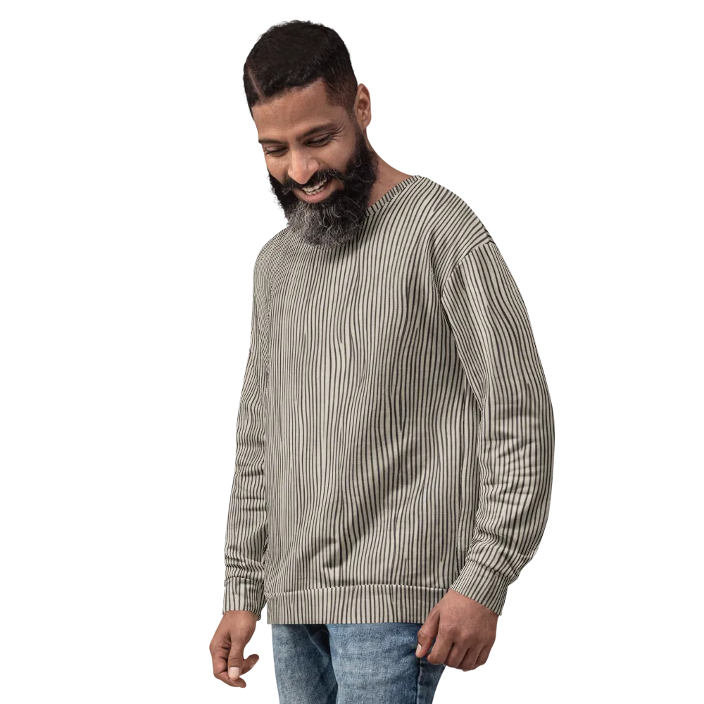 Charcoal Grain on Sweatshirt — Left Front